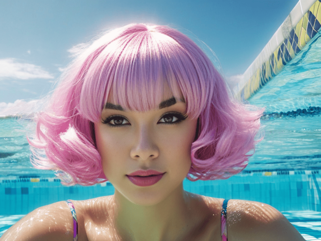 Swimming Pool Test: Wigs for Older Women | High Wigs Fashion