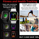 2021 Smart Watch for iPhone iOS Android Phone Bluetooth Waterproof Fitness Watch