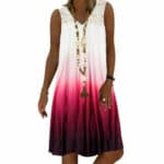 Women Ladies Summer Loose Mini Tunic Dress Casual Beach Sundress Tops Plus Size