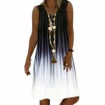 Women Ladies Summer Loose Mini Tunic Dress Casual Beach Sundress Tops Plus Size