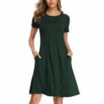 Women's Lady Summer Short Sleeve Casual Loose Sundress Tops Mini T-shirt Dress