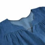 Plus Size Ladies Short Sleeve Summer Loose Denim Midi Dress Women Jeans Dresses