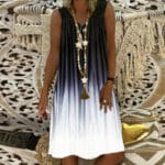 Women Ladies Summer Loose Mini Tunic Dress Casual Beach Sundress Tops Plus Size