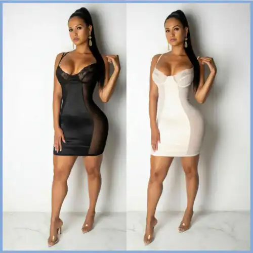 Cocktail Club Short Mini Dress Cocktail Club Bandage Mini Dress