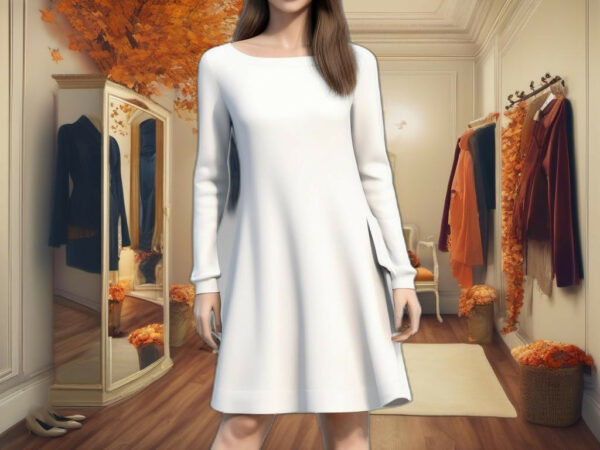 Stay Stylish with this Women’s Long Sleeve Casual Dress