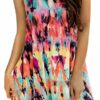 Viracy Womens Summer Casual Sleeveless Swing Tunic Floral Tank