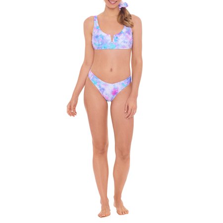 Hit Rewind Junior's Bikini with Scrunchy Top