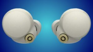 Sony WF-1000XM4 Noise Canceling Wireless Earbud Headphones - Silver