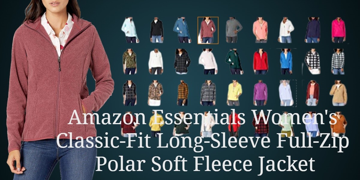 Amazon Essentials Women Classic-Fit Long-Sleeve Full-Zip Polar Soft Fleece Jacket
