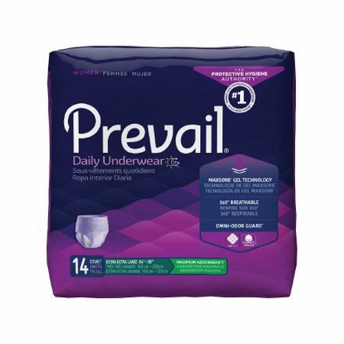 Female Adult Absorbent Underwear 2XLarge 14 Bags by First Quality