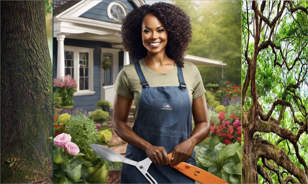 African American working in a Thriving Home Garden