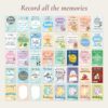 Bloom & Bear Monthly Baby Milestone Blanket and Milestone Card Set