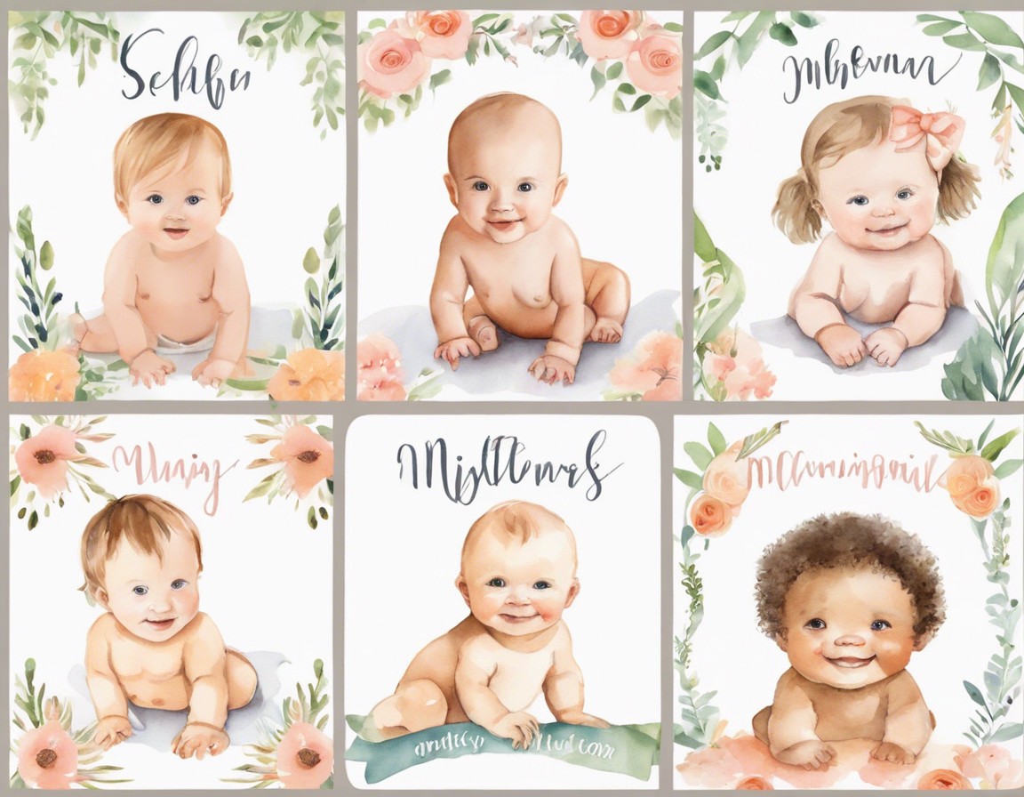 Bloom & Bear Monthly Baby Milestone Blanket Set and Milestone Card Set
