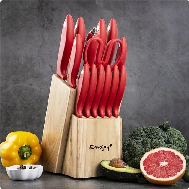 Knife Set Emojoy 15 Piece Kit