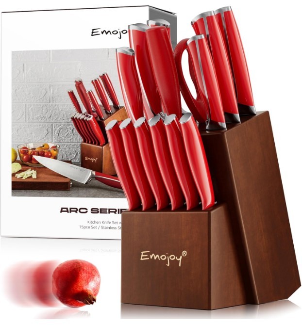 Knife Set Emojoy 15 Piece Kit buy on Amazon