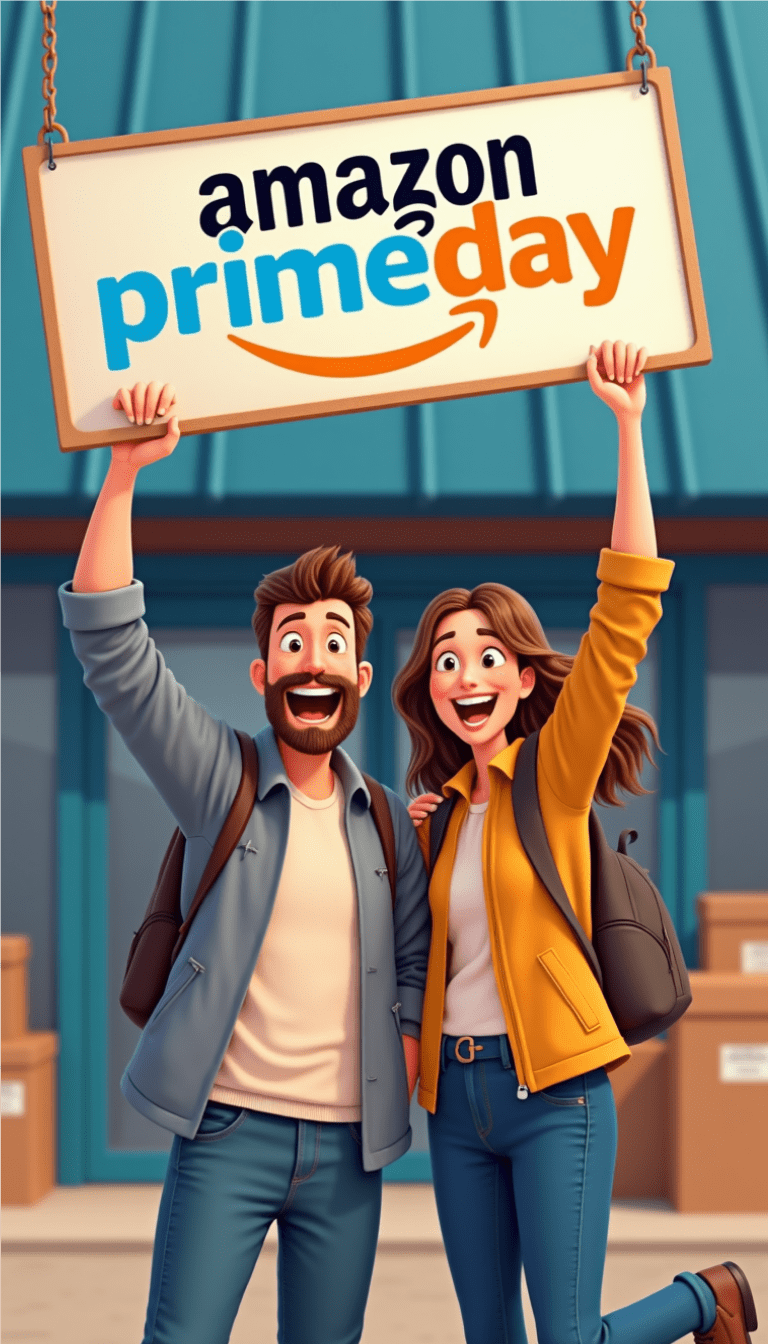 a man and woman holding up a sign